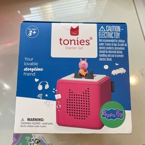 Brand New Tonies Box Peppa Pig Starter Set - Pink